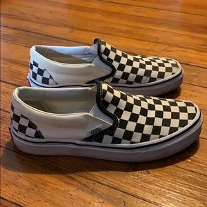 Checker print Vans